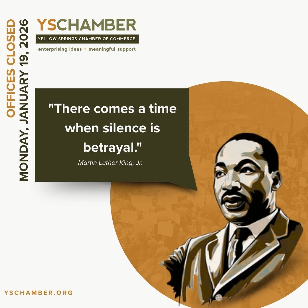 Closed for MLK Day - Yellow Springs Chamber of Commerce