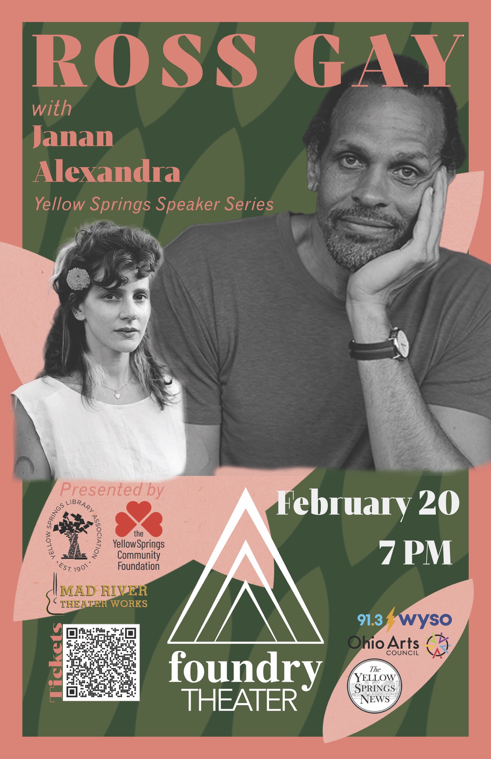 Yellow Springs Speaker Series w/ Ross Gay and janan alexandra