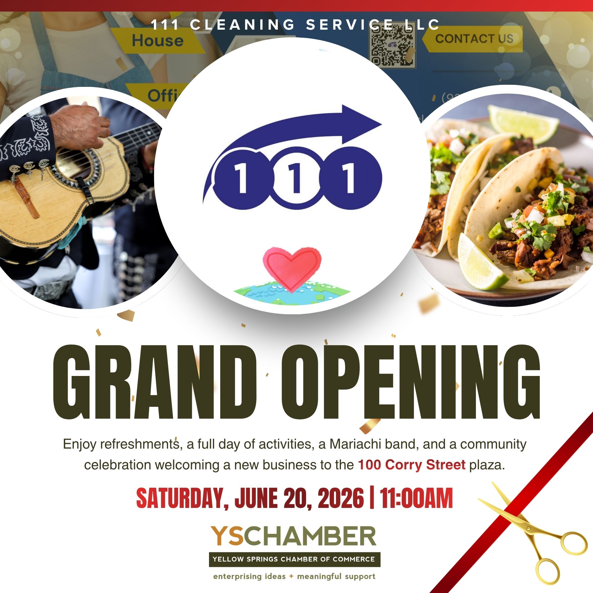 111 Cleaning Service Ribbon Cutting & Grand Opening Celebration