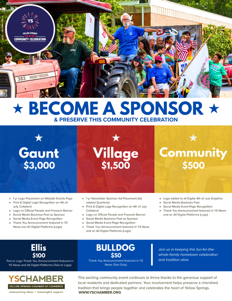4th of July Celebration Sponsorship One Sheet 1