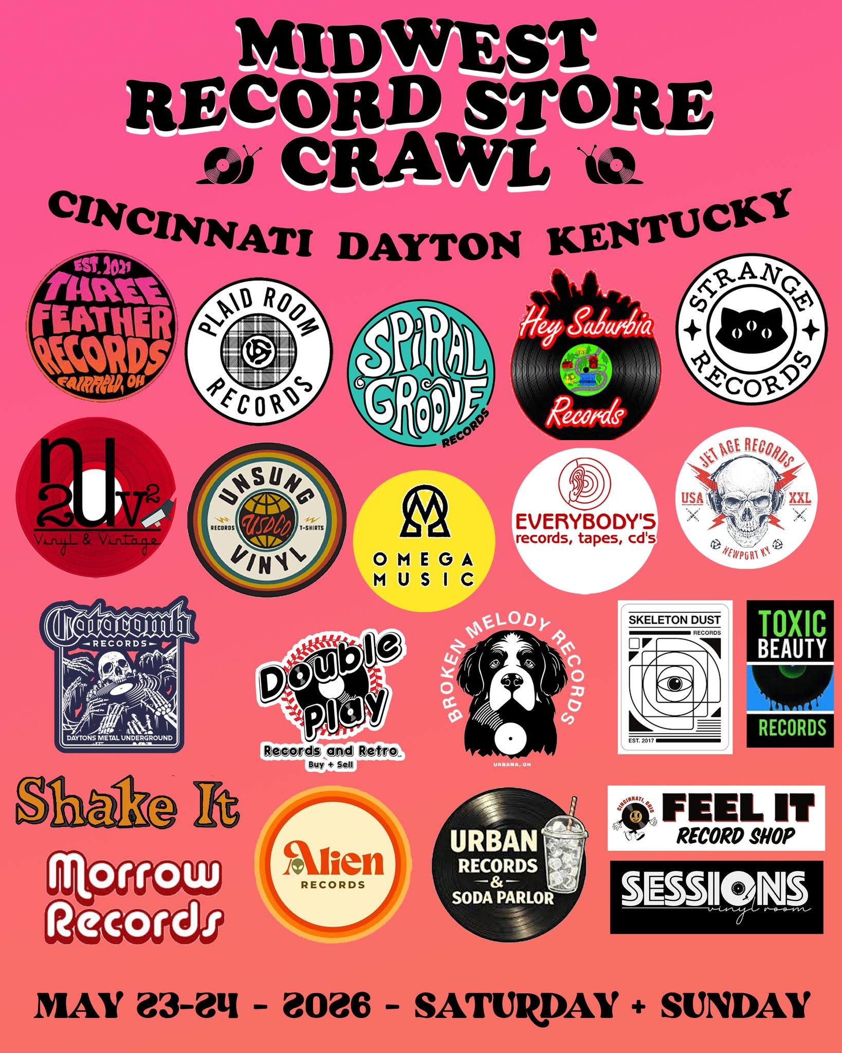 Midwest Record Store Crawl at Toxic Beauty Records and Poster Gallery