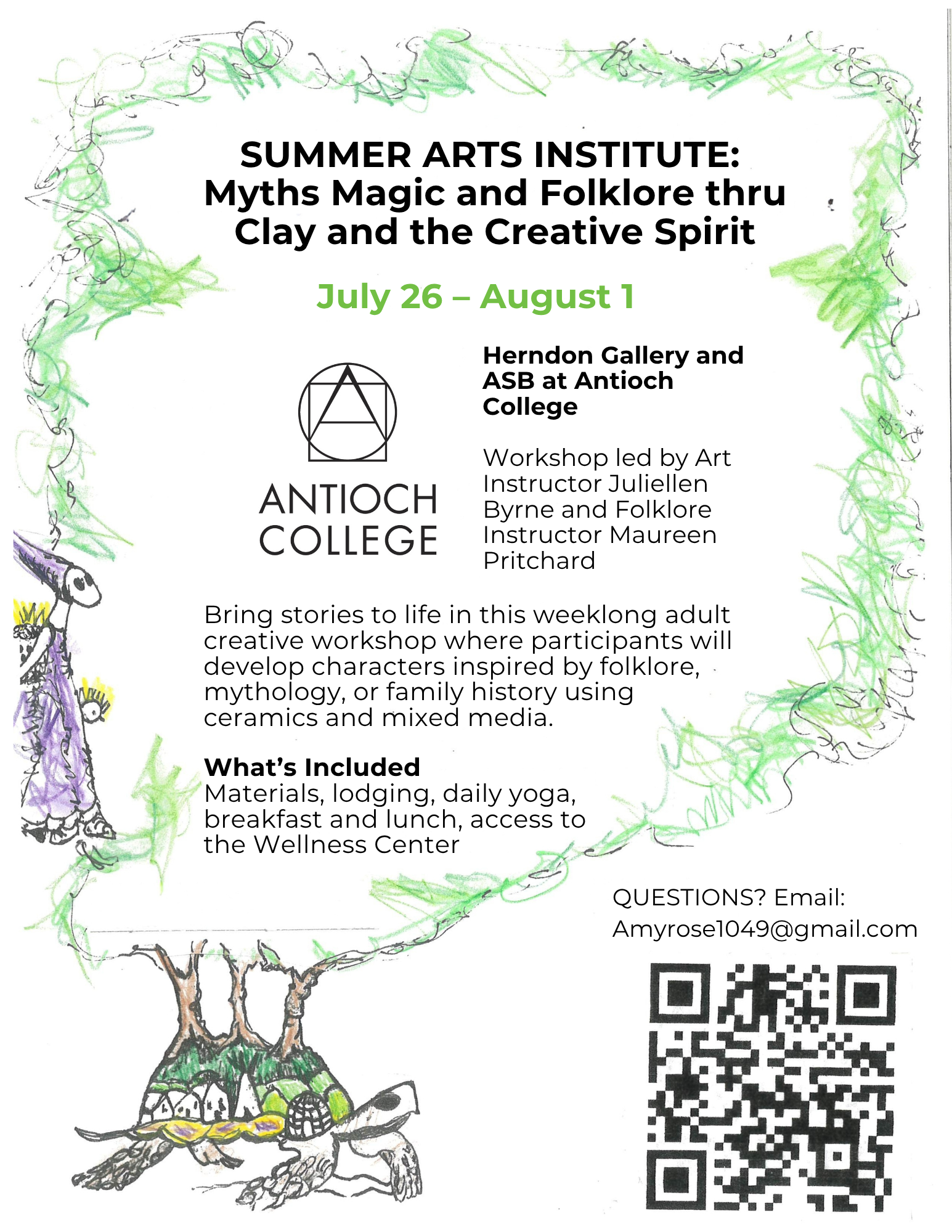 Summer Arts Institute: Myths Magic and Folklore through Clay and the Creative Spirit