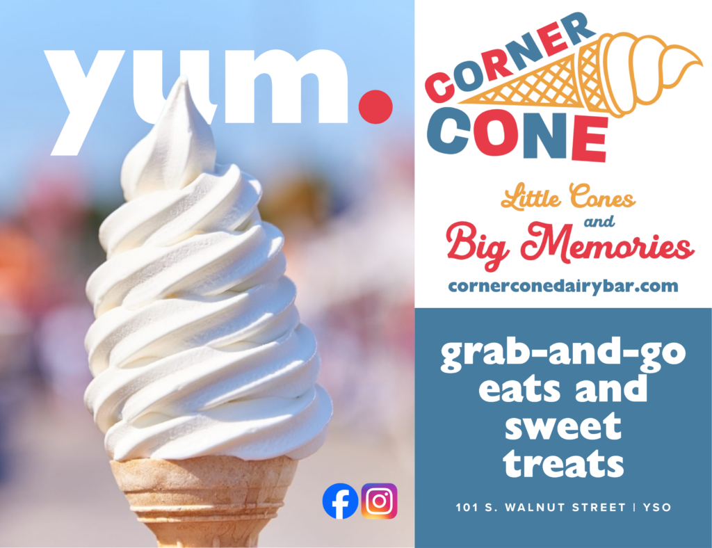 Corner Cone Dairy Bar 2.6x2 Eighth Page300