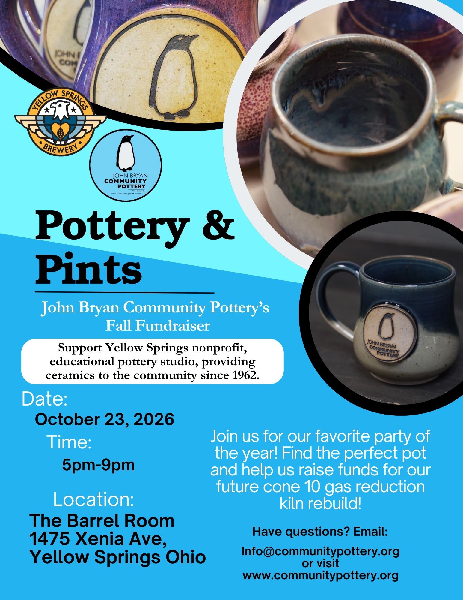 Pottery and Pints Fall Fundraiser